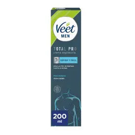 Veet Men Crema depilatoria per pelli sensibili, 200 ml