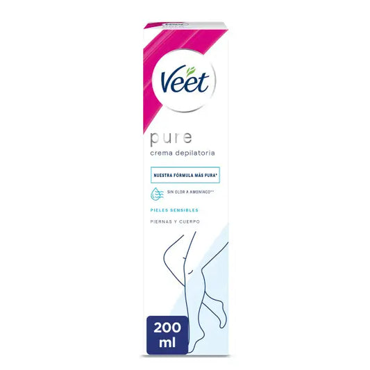 Veet Crema Depilatoria Minima Pelle Sensibile, 200 ml