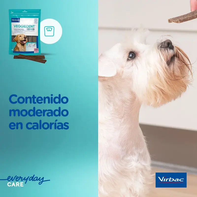 Virbac Veggiedent Fr3sh L, Snack dentale per cani di taglia grande