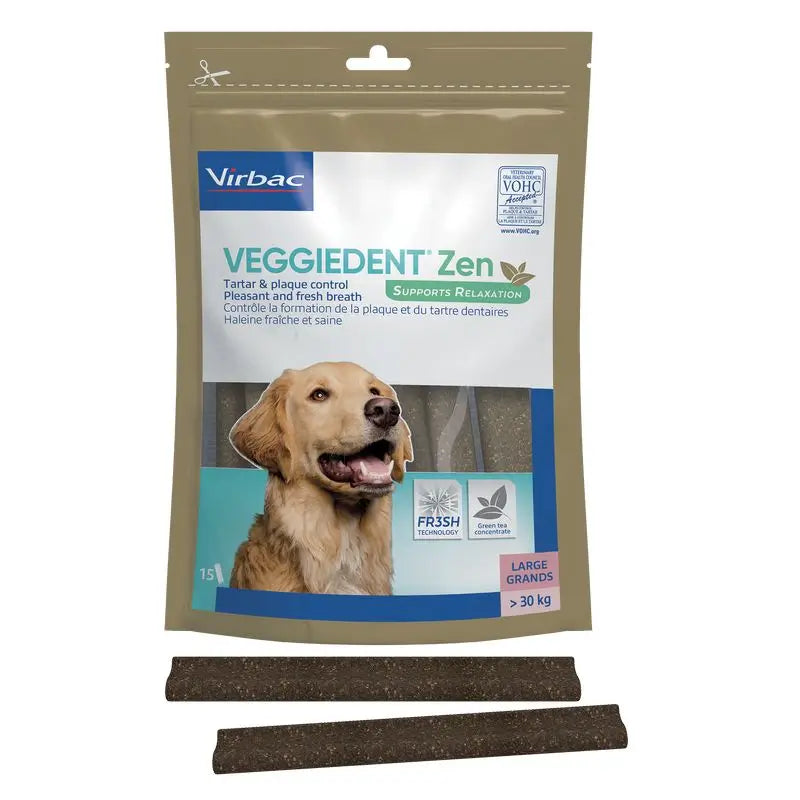 Virbac Veggiedent Zen L, snack dentale per cani di taglia grande