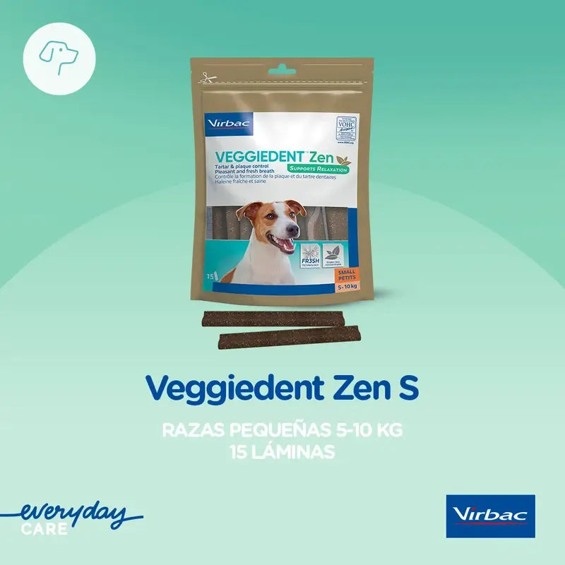 Virbac Veggiedent Zen S, snack dentale per cani di piccola taglia