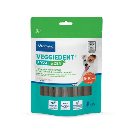 Virbac Veggiedent Zen S, snack dentale per cani di piccola taglia