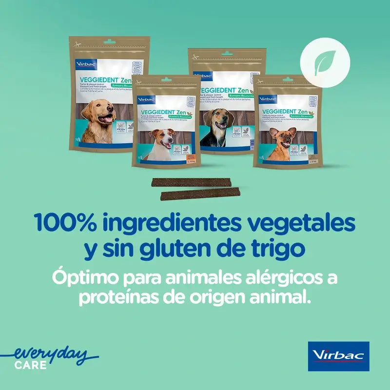 Virbac Veggiedent Zen Xs, Snack dentale per cani di taglia molto piccola