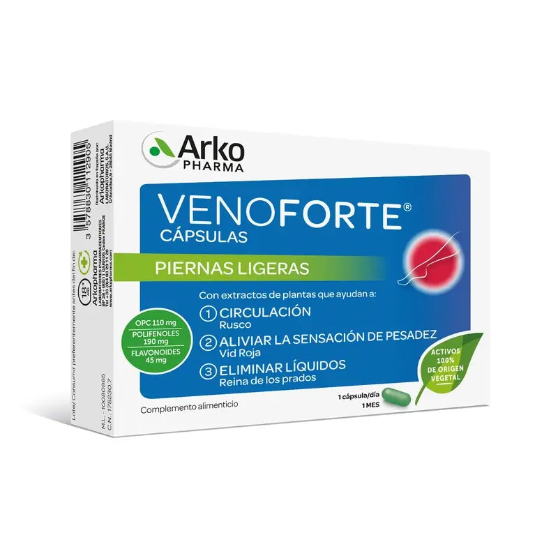 Arkopharma Venoforte, 30 capsule