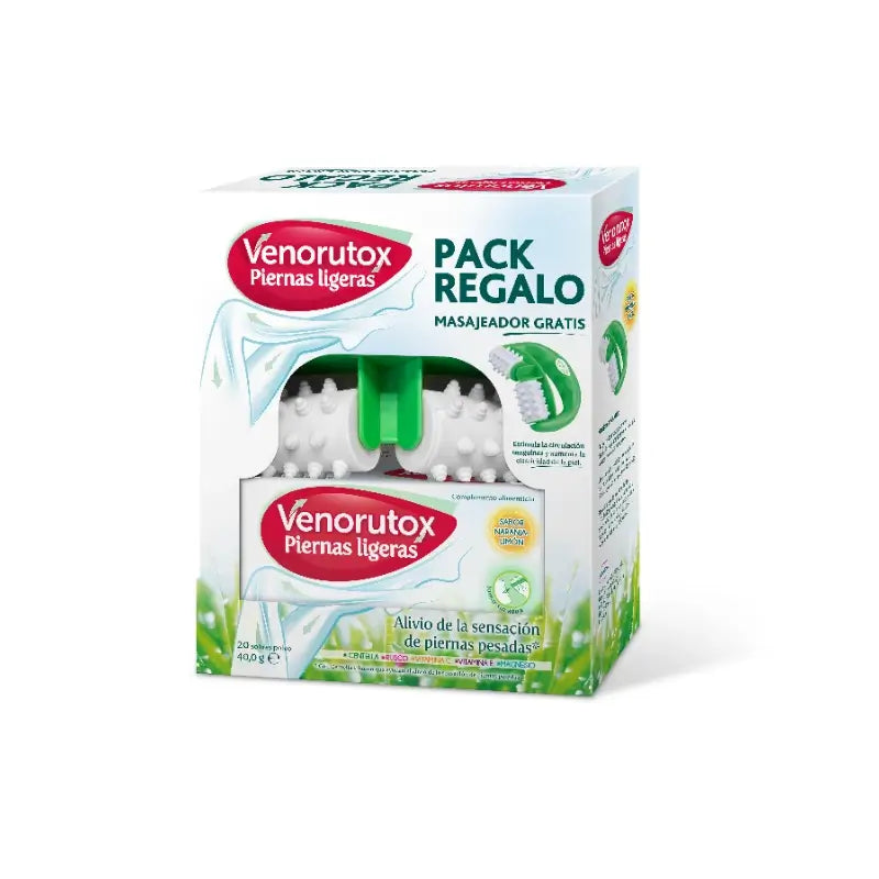 Venorutox Gambe Leggere, 20 bustine + massaggiatore