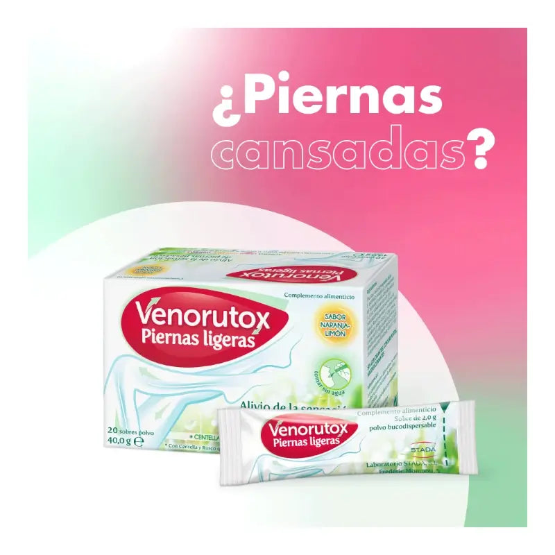 Venorutox Gambe Leggere, 20 bustine + massaggiatore