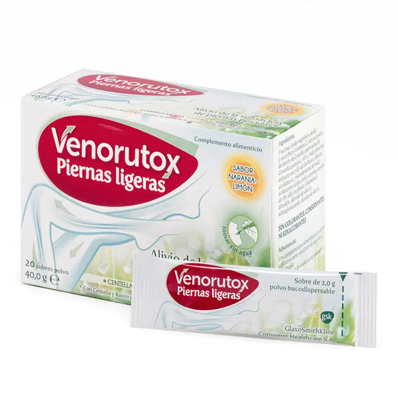 Venorutox Light Legs 20 sachets Orange-Lemon