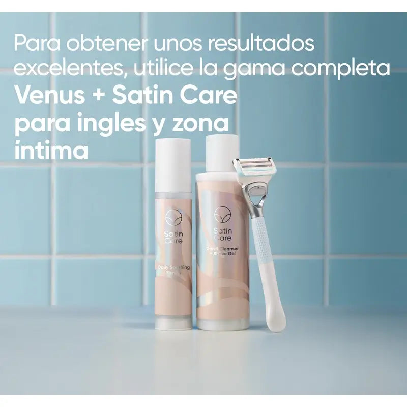 Venus Satin Care 2 in 1 gel detergente + depilazione delle zone intime, 190 Ml