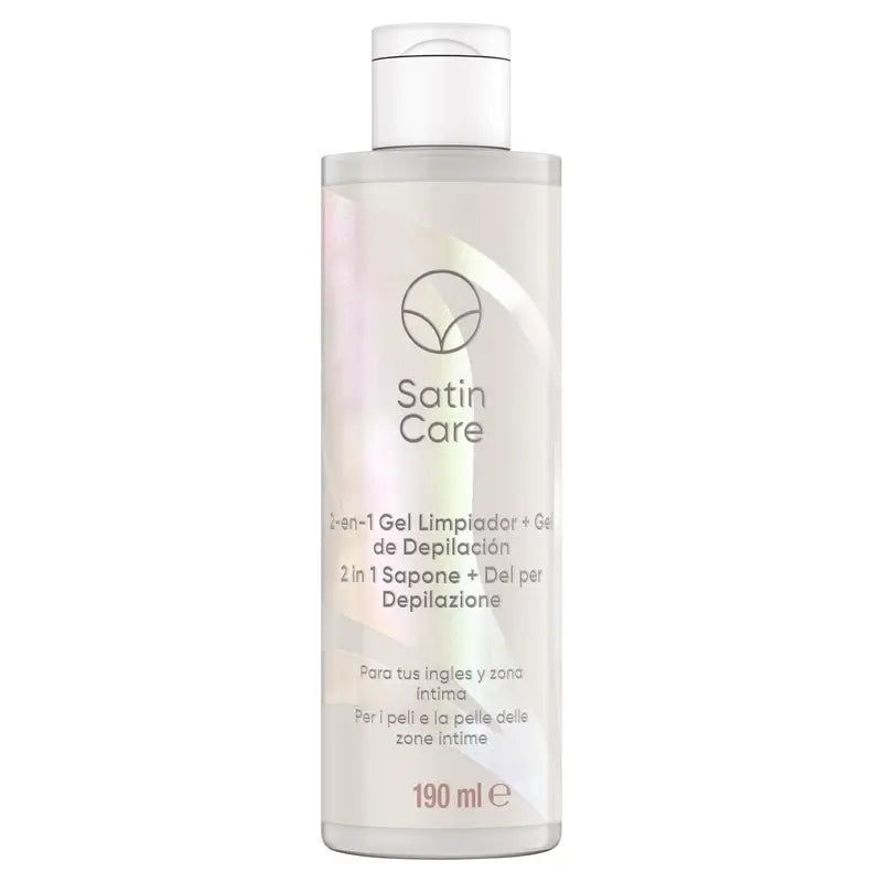 Venus Satin Care 2 in 1 gel detergente + depilazione delle zone intime, 190 Ml