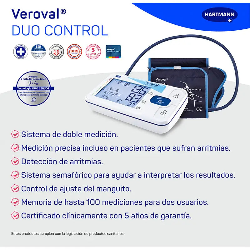 Sfigmomanometro grande Veroval Duo Control