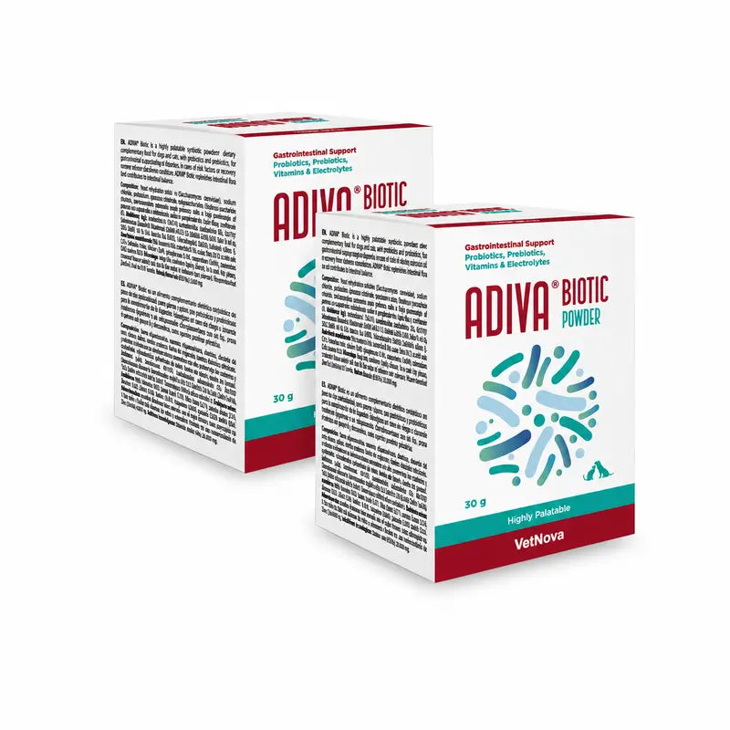Vetnova Adiva Biotic Powder Confezione da 2
