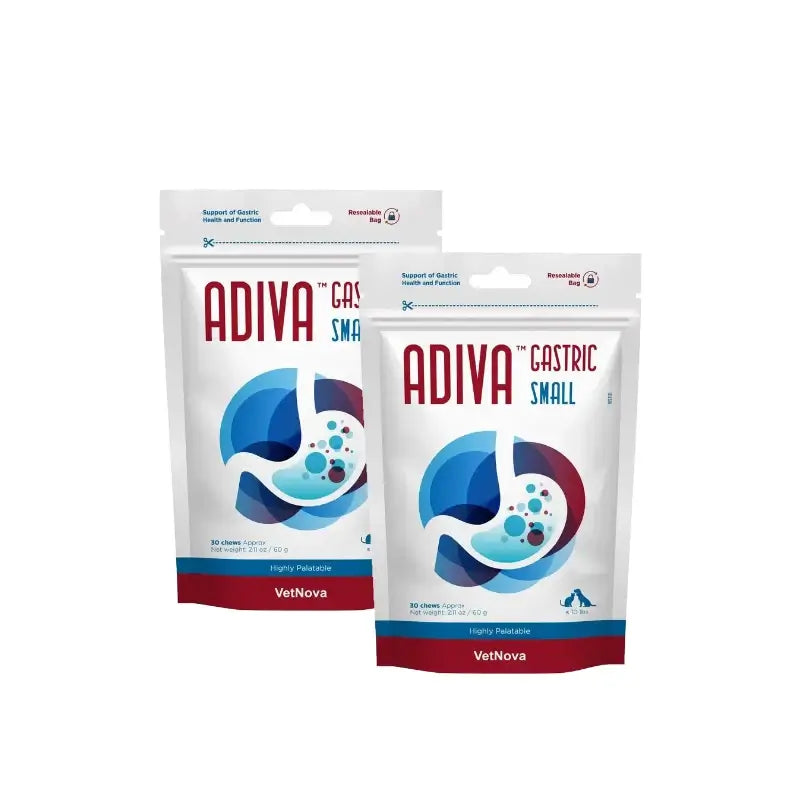 Vetnova Adiva Gastric Small 30 compresse masticabili, confezione da 2