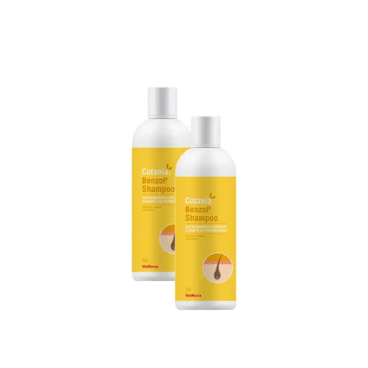 Vetnova Cutania BenzoP Shampoo 355 ml, confezione da 2