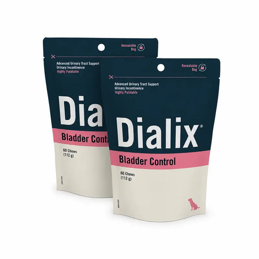 Vetnova Dialix Bladder Control, confezione da 2 x 60 bocconcini masticabili, snack per cani