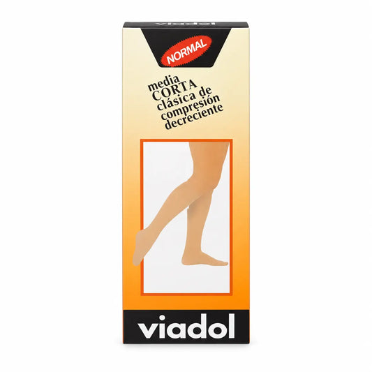 Viadol Calza corta normale Beige Taglia grande, 1 calza