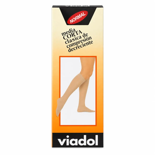 VIADOL Calza corta normale beige taglia piccola