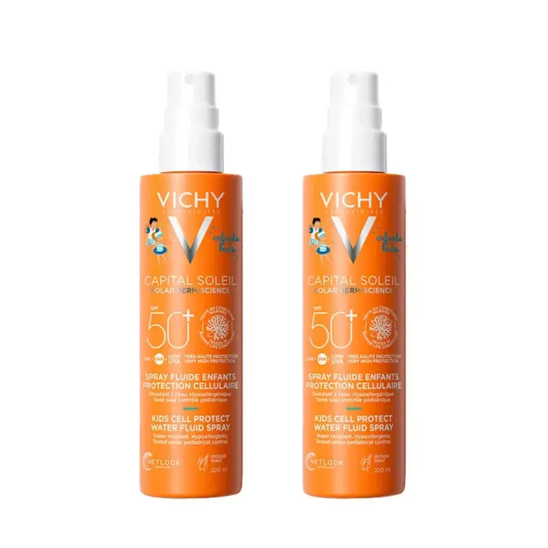 Vichy Capital Soleil Spray Bambini Spf 50, 2X200 Ml