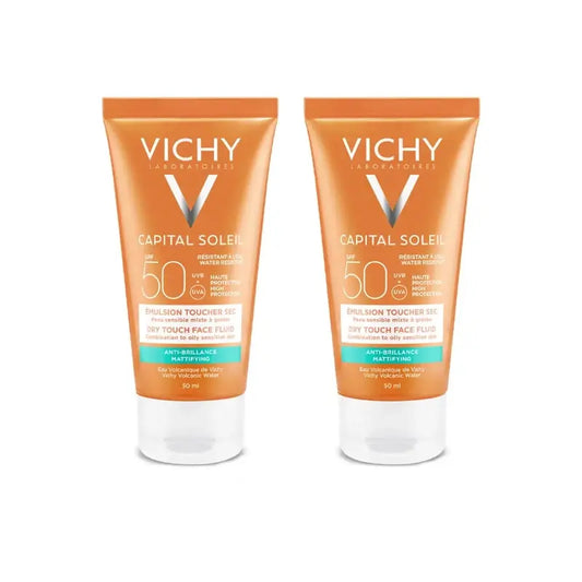 Vichy Capital Soleil Tocco Secco Spf 50, 2X50 Ml