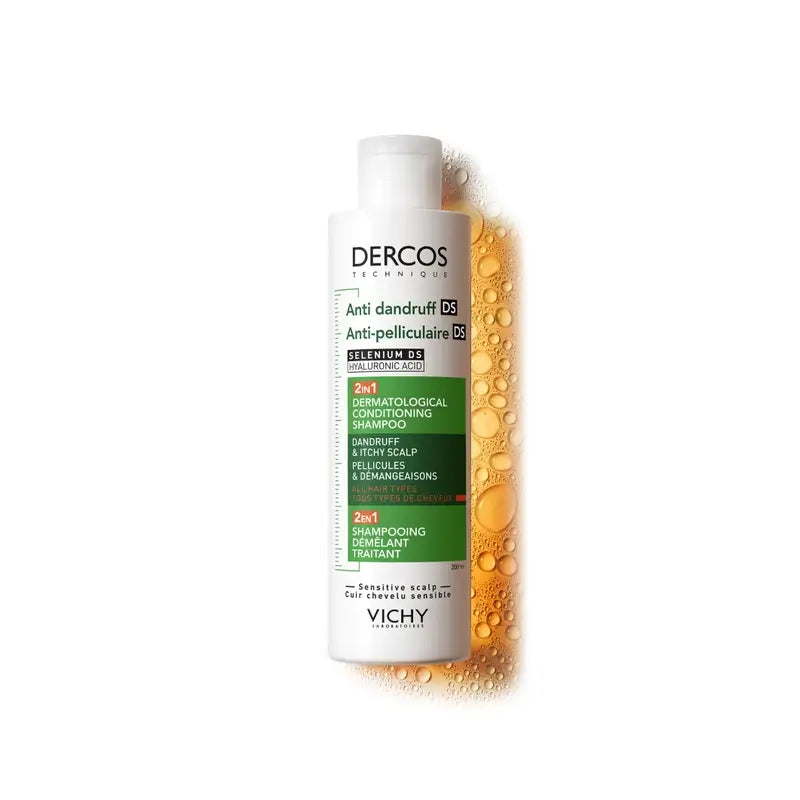 Vichy Dercos Shampoo condizionante antiforfora Ds 2 In 1, 200 ml