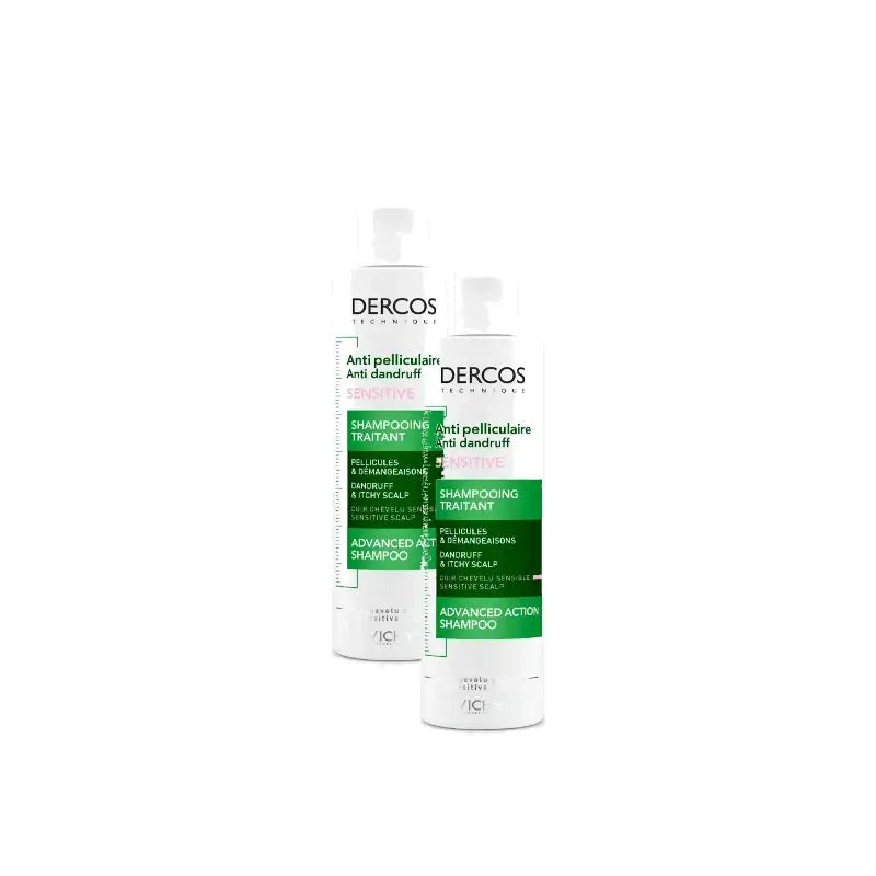 Vichy Dercos Technique Shampoo Antiforfora per Cuoio Capelluto Sensibile 200 ml, confezione da 2