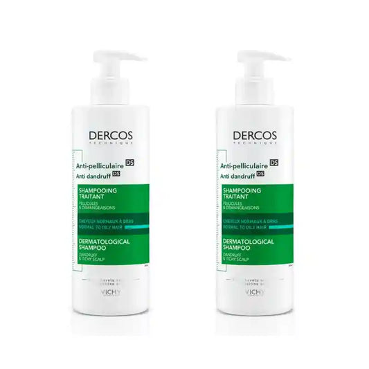 Vichy Dercos Technique Shampoo Antiforfora Grassa, 2X390 Ml