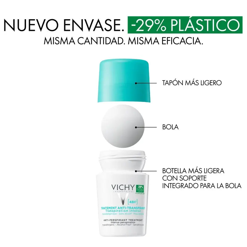 Vichy Deodorante Trattamento Antitraspirante 48H Roll-On 50 ml