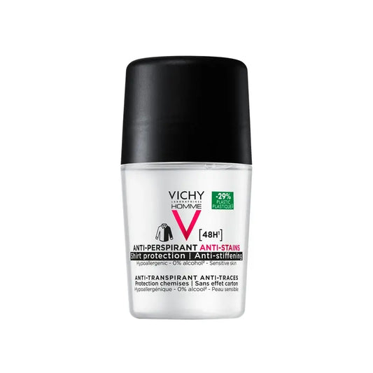 Vichy Homme 48H Deodorante Anti-Traspirante e Anti-Punto Roll-On 50 ml