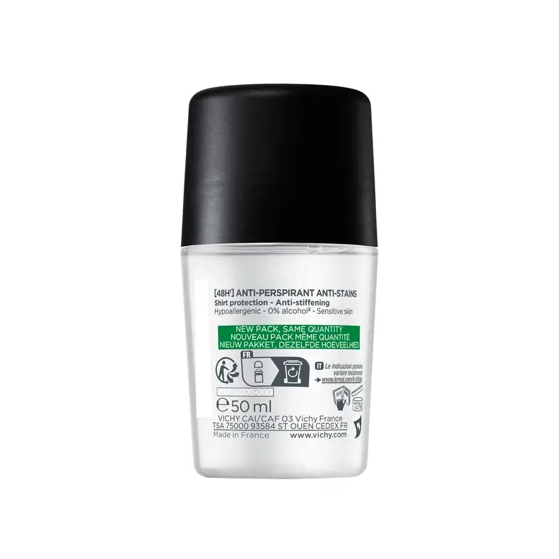 Vichy Homme 48H Deodorante Anti-Traspirante e Anti-Punto Roll-On 50 ml