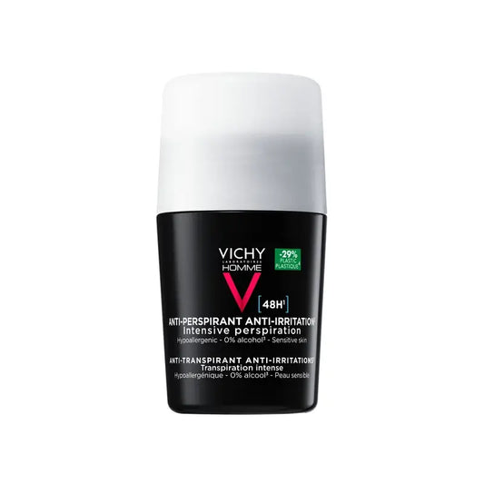 Vichy Homme Deodorante 48H Pelle Sensibile Roll-On 50 ml