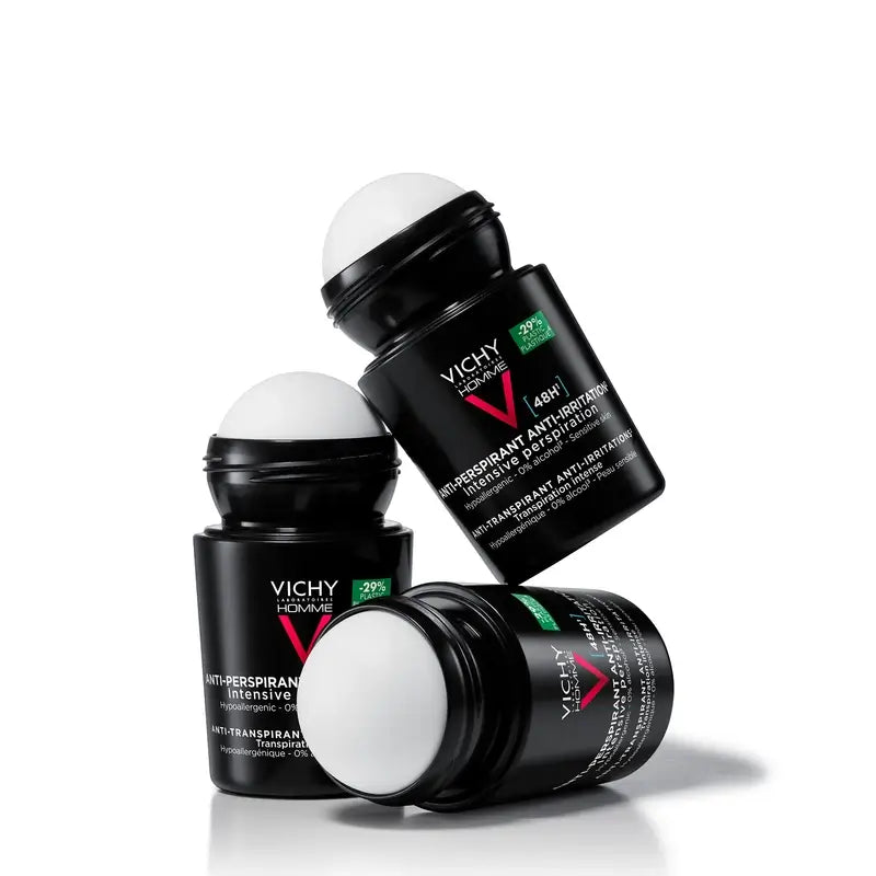 Vichy Homme Deodorante 48H Pelle Sensibile Roll-On 50 ml