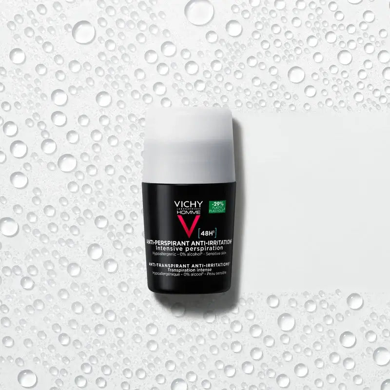 Vichy Homme Deodorante 48H Pelle Sensibile Roll-On 50 ml