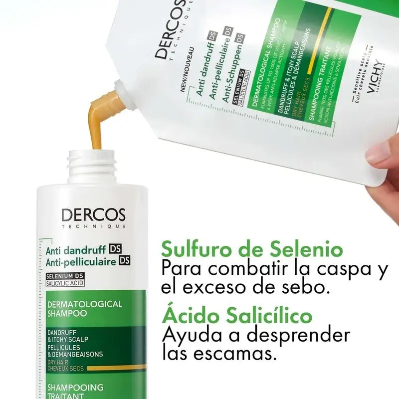 Vichy Dercos Technique Ecorefill Shampoo antiforfora secca