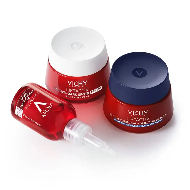 Vichy Liftactiv B3 Crema Notte Antibrufoli con Retinolo, 50 Ml