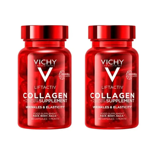 Vichy Liftactiv Collagene Anti-Età con Vitamine e Minerali, 2X60 Capsule