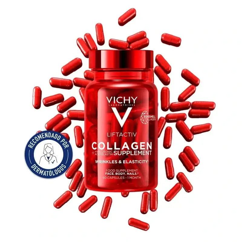Vichy Liftactiv Collagene Anti-Età con Vitamine e Minerali, 3X60 Capsule