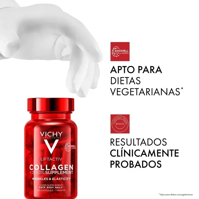 Vichy Liftactiv Collagene Anti-Età con Vitamine e Minerali, 3X60 Capsule