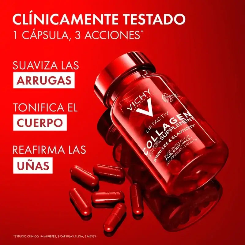 Vichy Liftactiv Collagene Anti-Età con Vitamine e Minerali, 3X60 Capsule