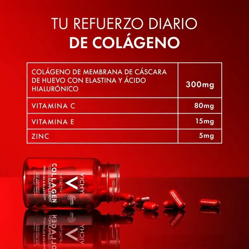 Vichy Liftactiv Collagene Anti-Età con Vitamine e Minerali, 3X60 Capsule