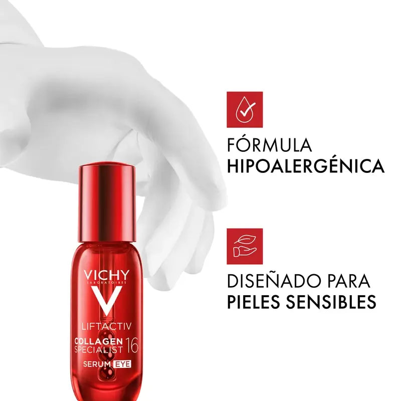 Vichy Liftactiv Collagene 16 Siero Contorno Occhi, 15 Ml