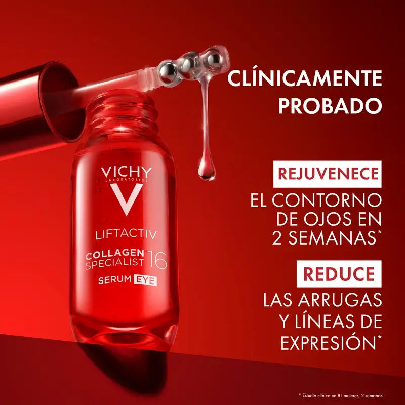 Vichy Liftactiv Collagene 16 Siero Contorno Occhi, 15 Ml