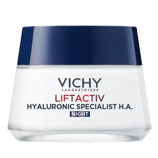 Vichy Liftactiv Hyaluronic Specialist H.A. Crema Notte con Acido Ialuronico, 50 ml