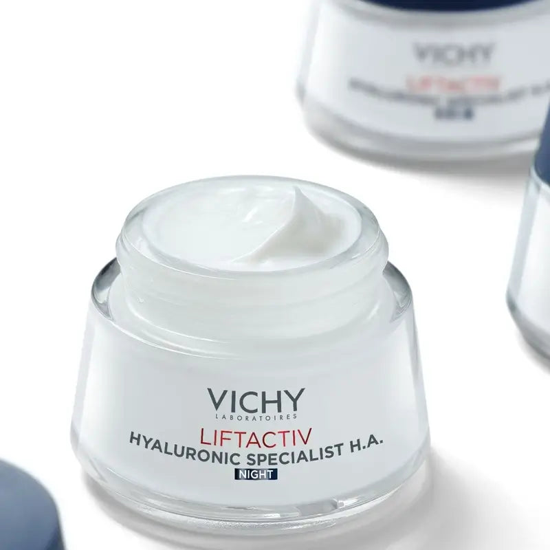 Vichy Liftactiv Hyaluronic Specialist H.A. Crema Notte con Acido Ialuronico, 50 ml