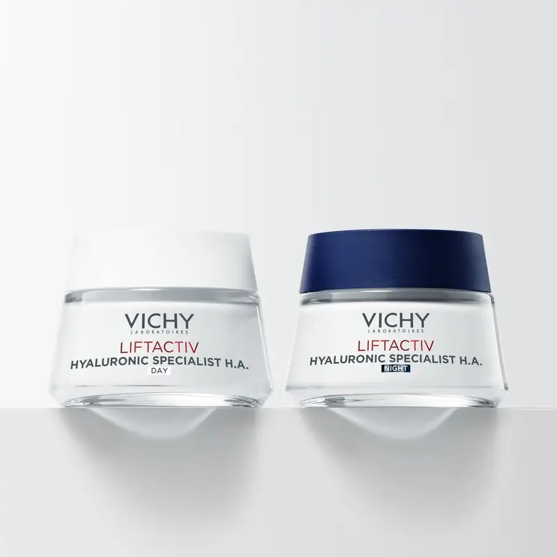 Vichy Liftactiv Hyaluronic Specialist H.A. Crema Notte con Acido Ialuronico, 50 ml