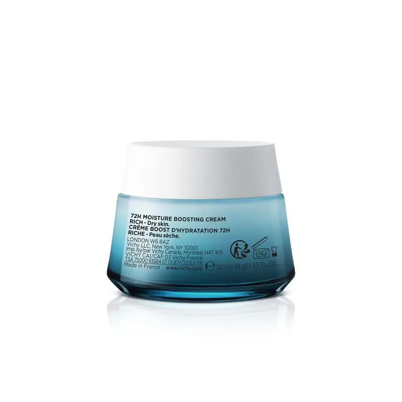 Vichy Minéral 89 Crema Idratante Ricca 72H, 50 ml