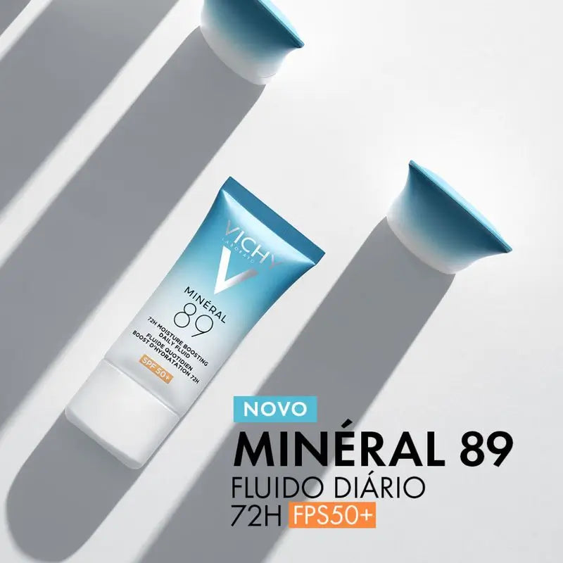 Vichy Minéral 89 Fluido idratante quotidiano 72H Spf50+, 50 ml
