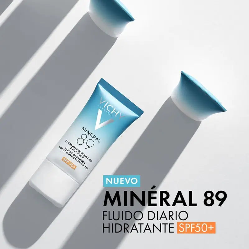 Vichy Minéral 89 Fluido idratante quotidiano 72H Spf50+, 50 ml