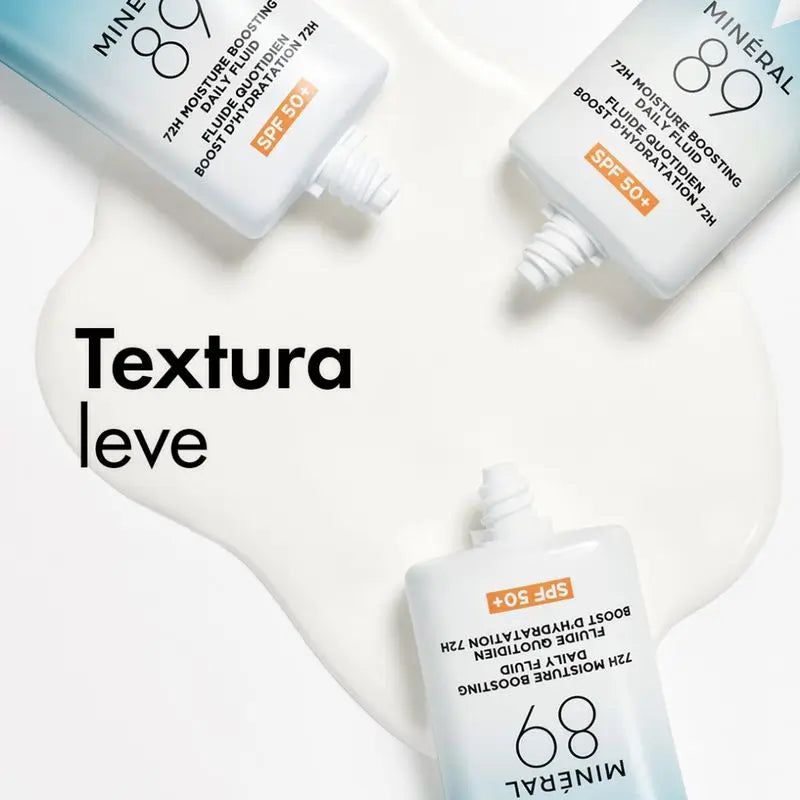 Vichy Minéral 89 Fluido idratante quotidiano 72H Spf50+, 50 ml