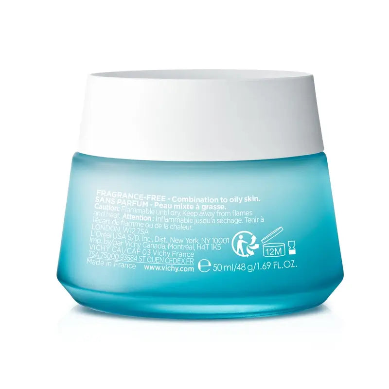 Vichy Mineral 89 Gel Sorbetto Idratante Opaco 48H con Acido Ialuronico , 50 ml