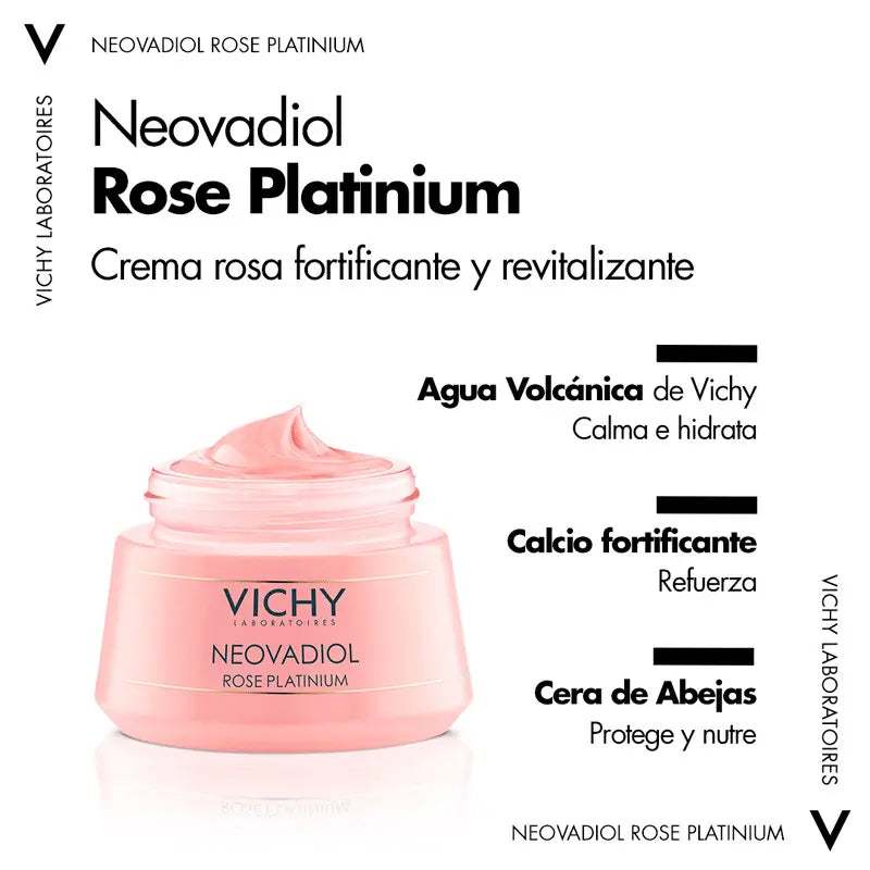 Vichy Neovadiol Rosa Platinium Crema Giorno Pelle Sensibile, 50 ml