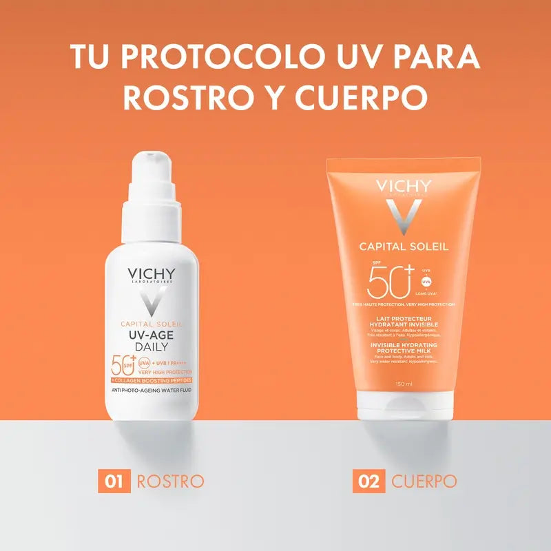 Vichy Solar Capital Soleil Latte solare idratante Spf 50+ , 150 ml